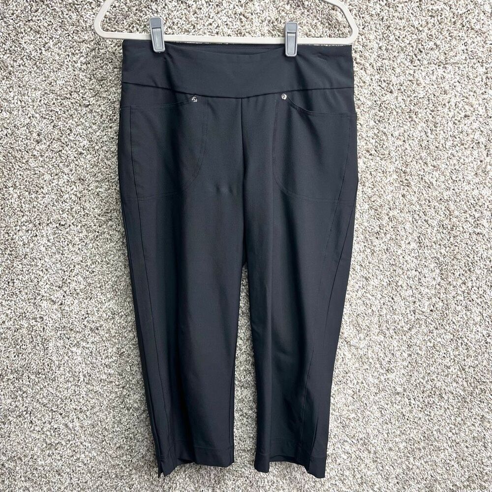 Tail Pants Women’s 10 White Label Black Pull-On‎ Stretch Cropped
